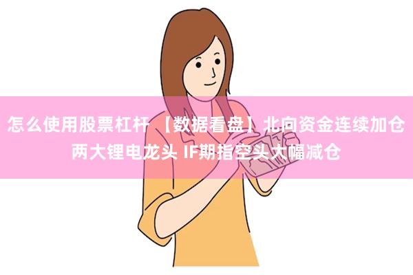 怎么使用股票杠杆 【数据看盘】北向资金连续加仓两大锂电龙头 IF期指空头大幅减仓
